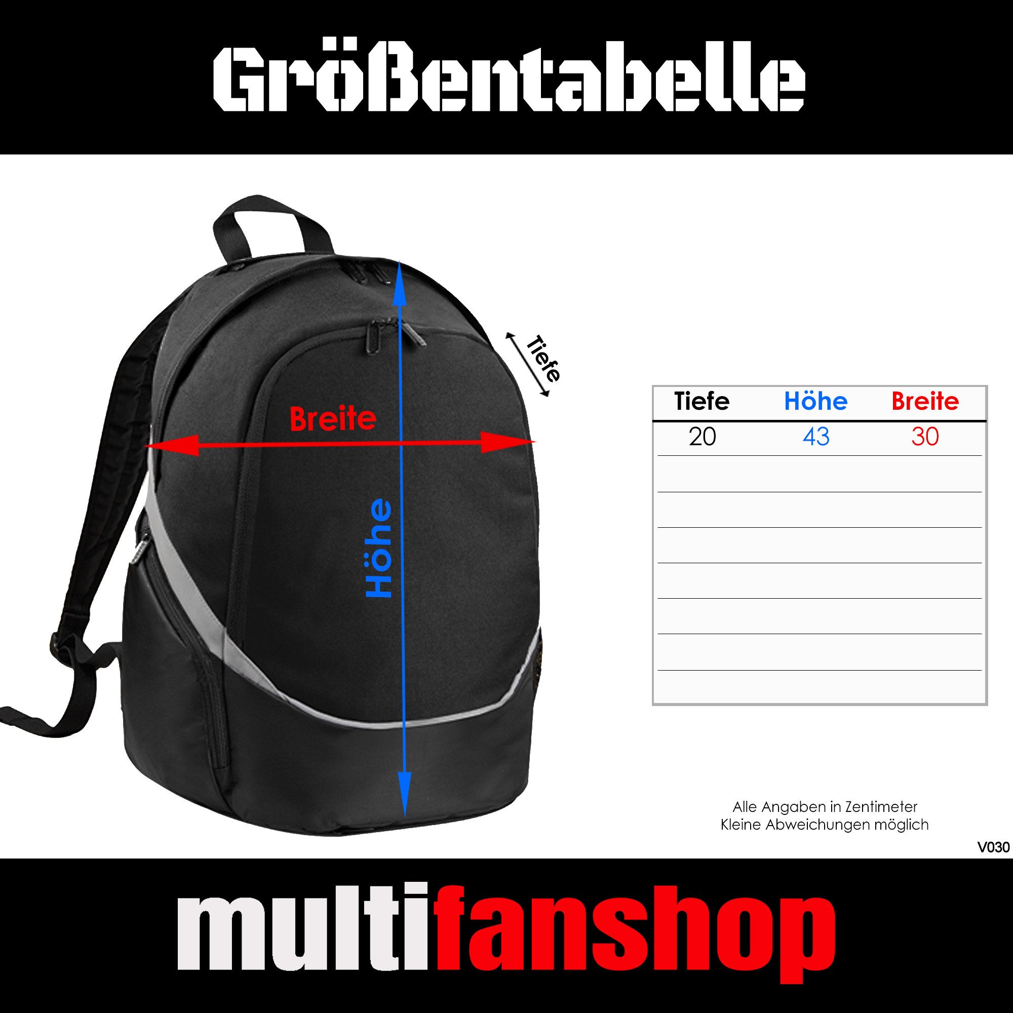 multifanshop Rucksack Dortmund - Meine Fankurve - Tasche