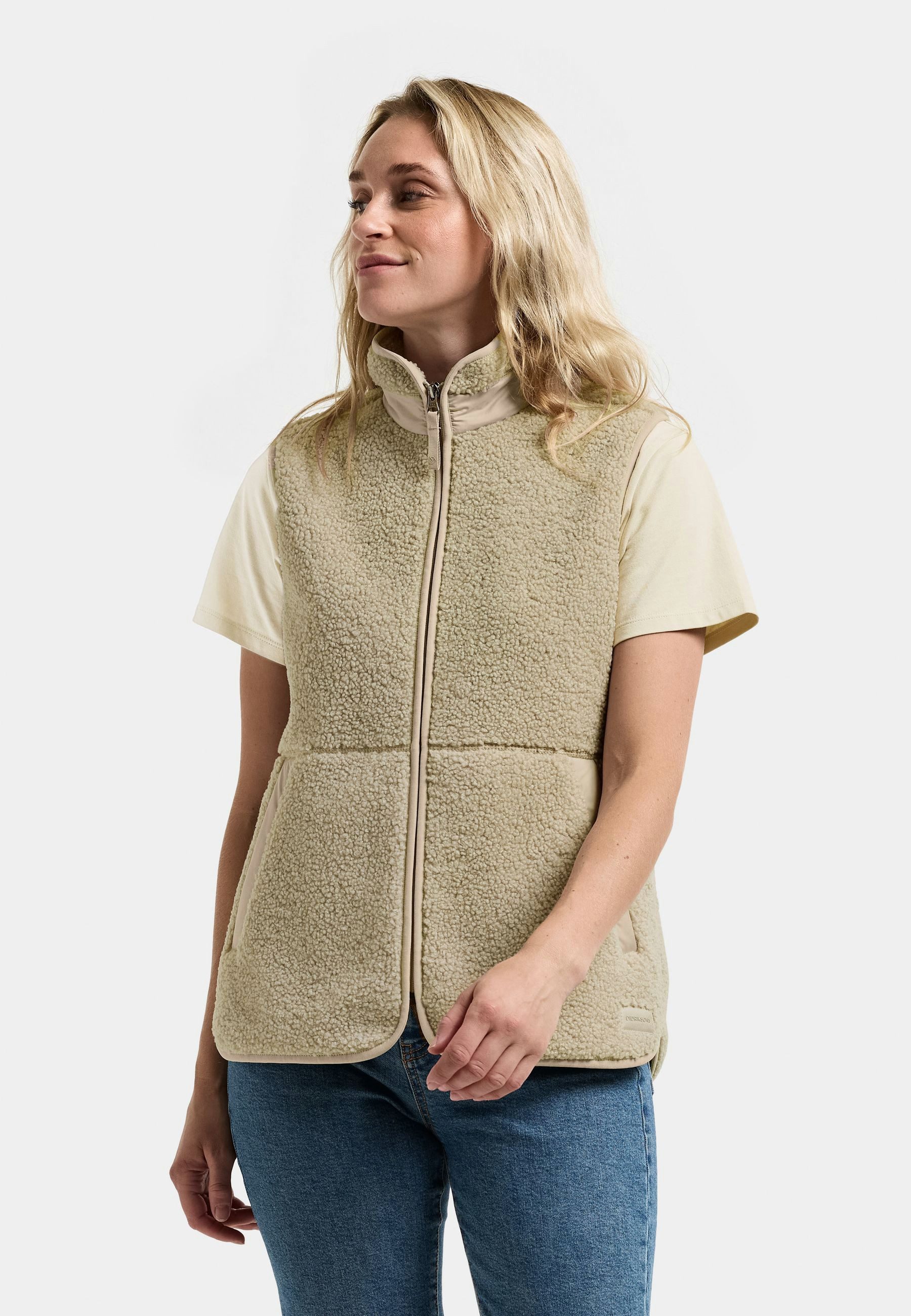 Didriksons Fleeceweste Damen Pile Teddy SIV mit Taschen