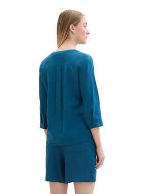 TOM TAILOR Blusentop easy shape blouse with linen