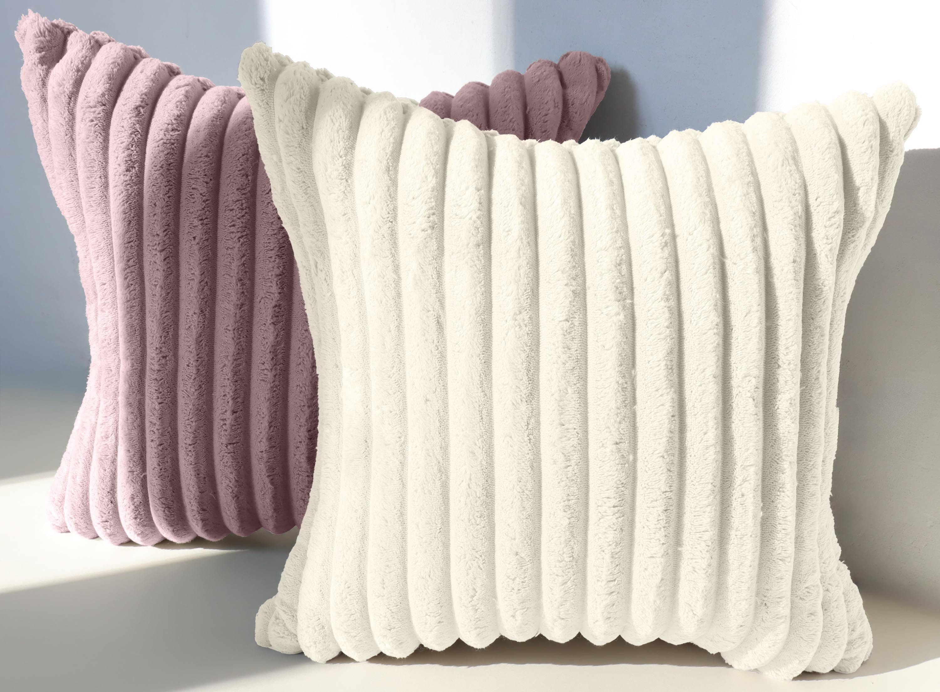 Amilian Kissenbezüge 2er Set - Dekokissenbezug - Kissenhüllen - Zierkissenbezüge, (2 Stück), (50x50 cm) Kissenbezug für Sofa; Dekokissen; Kissen; Zierkissen