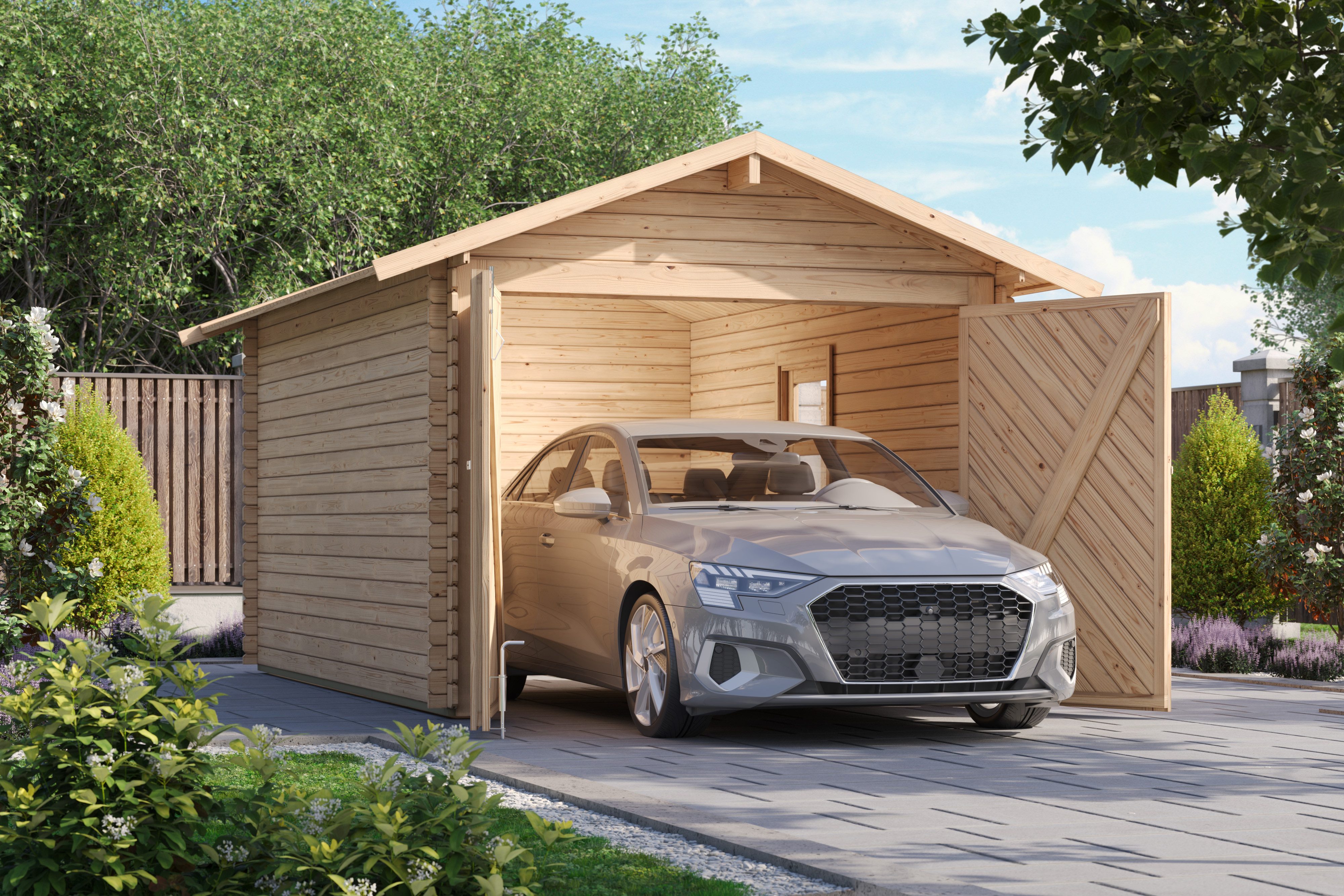 Karibu Garage Stephan, BxT: 338x489 cm, 193 cm Einfahrtshöhe