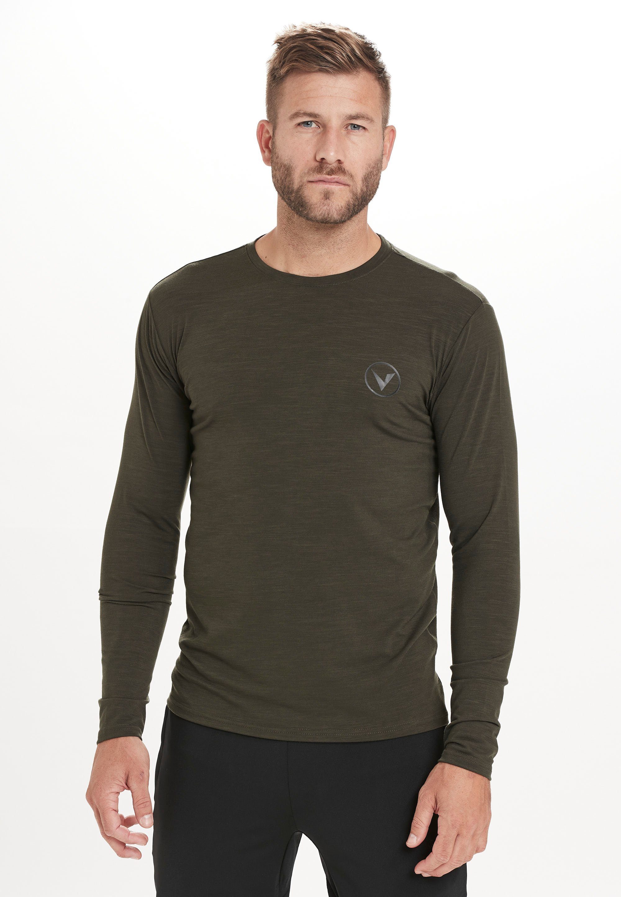 Virtus Langarmshirt JOKERS M (1-tlg) L/S Quick Dry-Technologie innovativer olivgrün mit