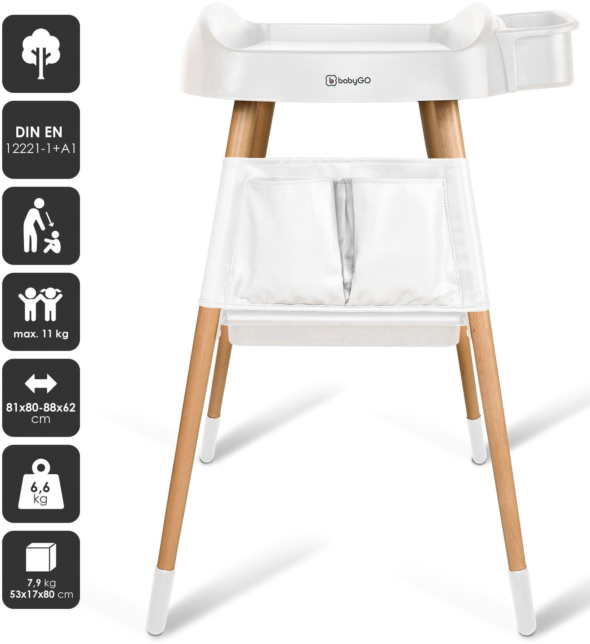 BabyGo Wickeltisch ChangeMe, weiß, Made in günstig online kaufen
