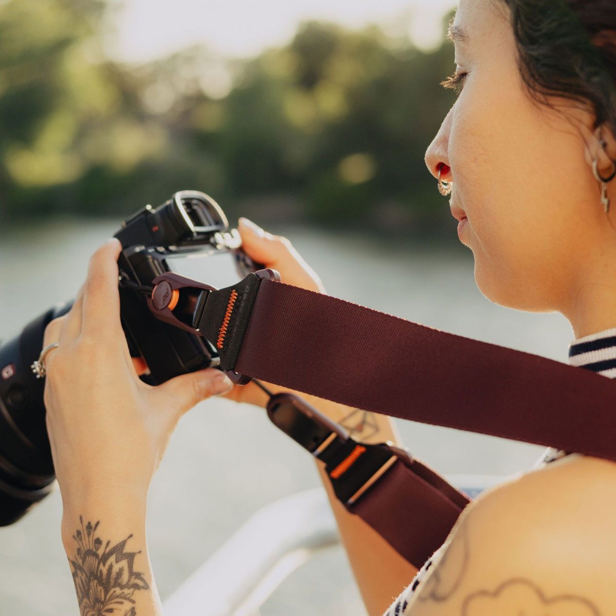 Peak Design Tragegurt Slide Kamera-Tragegurt - Eclipse (Weinrot)