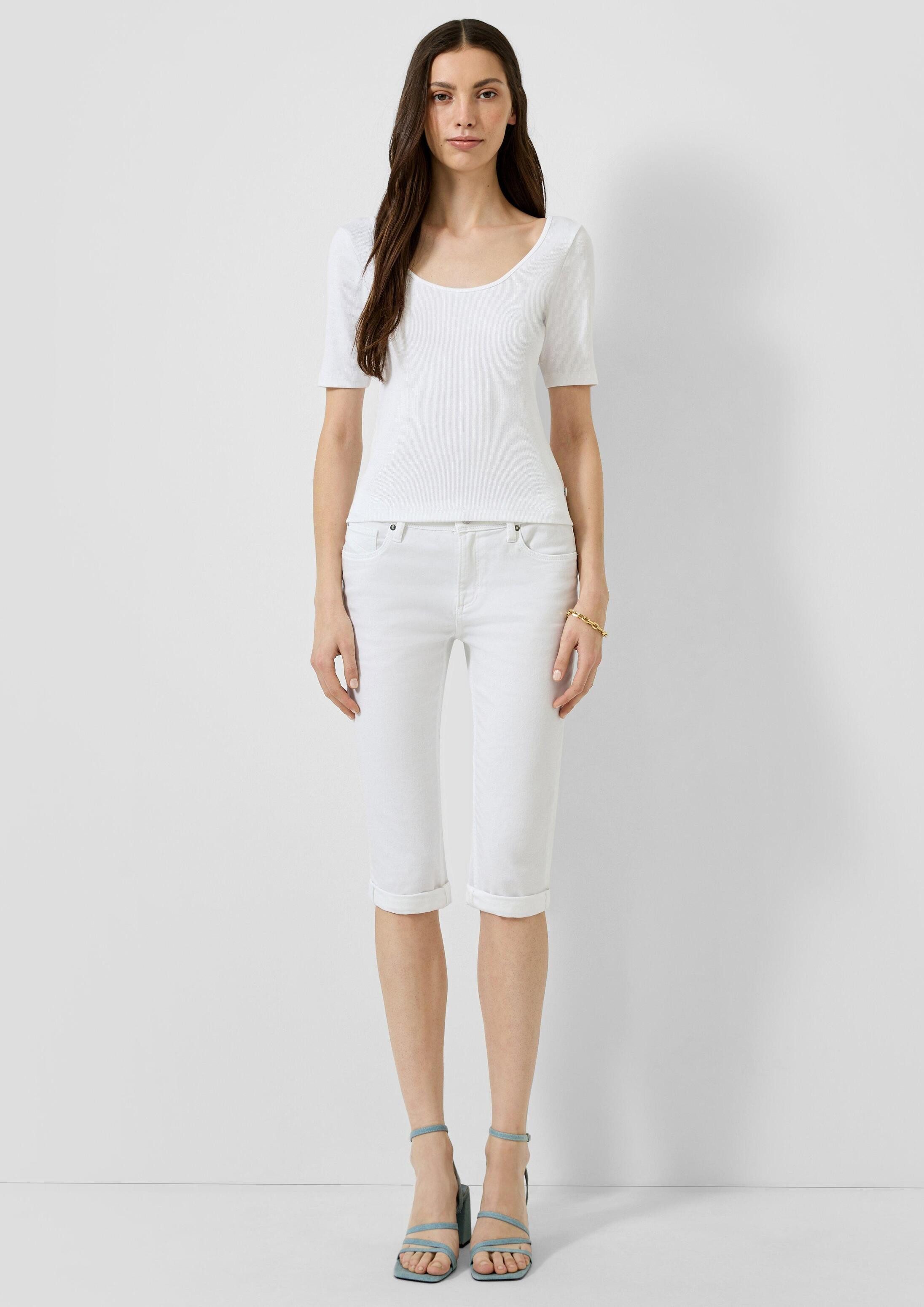 QS Caprihose Jeans-Hose CATIE Capri-Jeans Catie / Mid Rise / Slim Fit