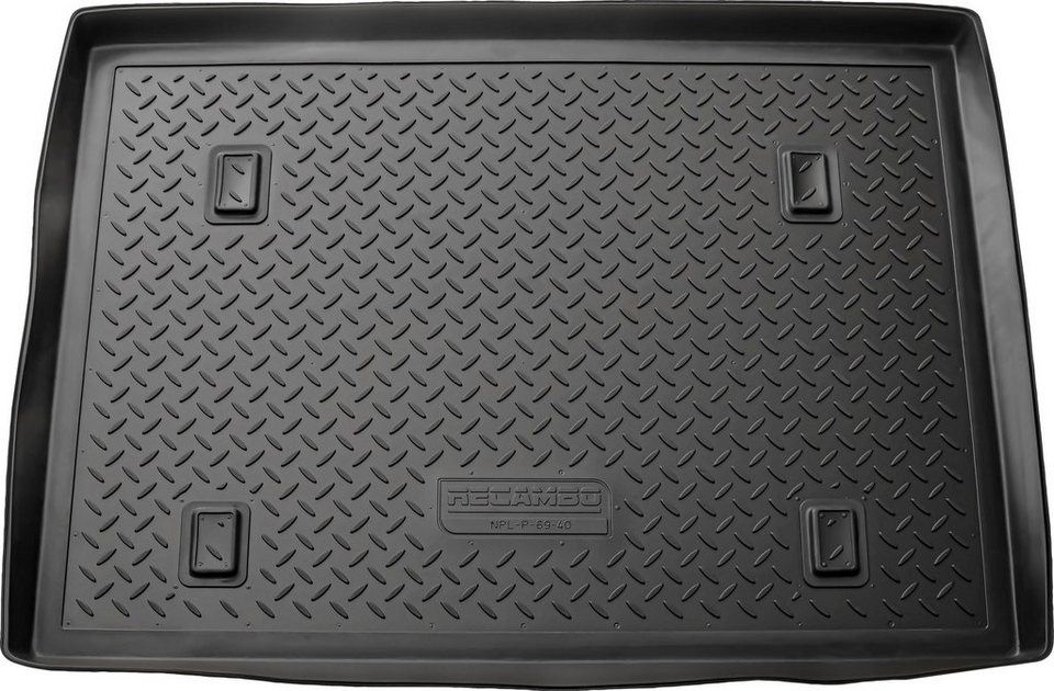 RECAMBO Kofferraumwanne CustomComforts (1 St), für Renault Kangoo, I,  5-Sitzer 1997 - 2009, perfekte Passform, Hohe Gummiqualität (TPE Material)  – längere Lebensdauer der Automatten