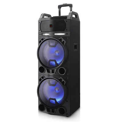 Aiwa KBTUS-900 Karaoke LED Trolley 100W Party Lautsprecher Party-Lautsprecher (100 W, Karaokefunktion)