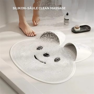 RefinedFlare Badewanneneinhängesitz Silikon-Massage-Fußmatten, rutschfeste Badezimmermatten, Badezimmer-Fußreibungswerkzeuge