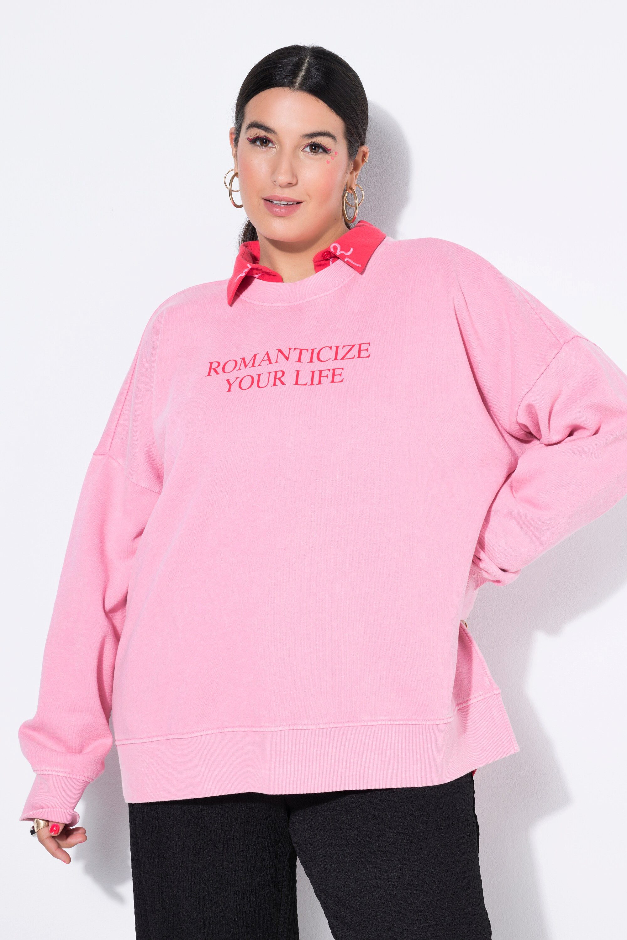 Studio Untold Sweatshirt Sweatshirt oversized Statement Acid Wash