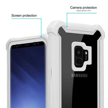 Cadorabo Handyhülle Samsung Galaxy S9 Samsung Galaxy S9, Handy Schutzhülle TPU Silikon Cover Bumper - Hard Cover Hybrid Case