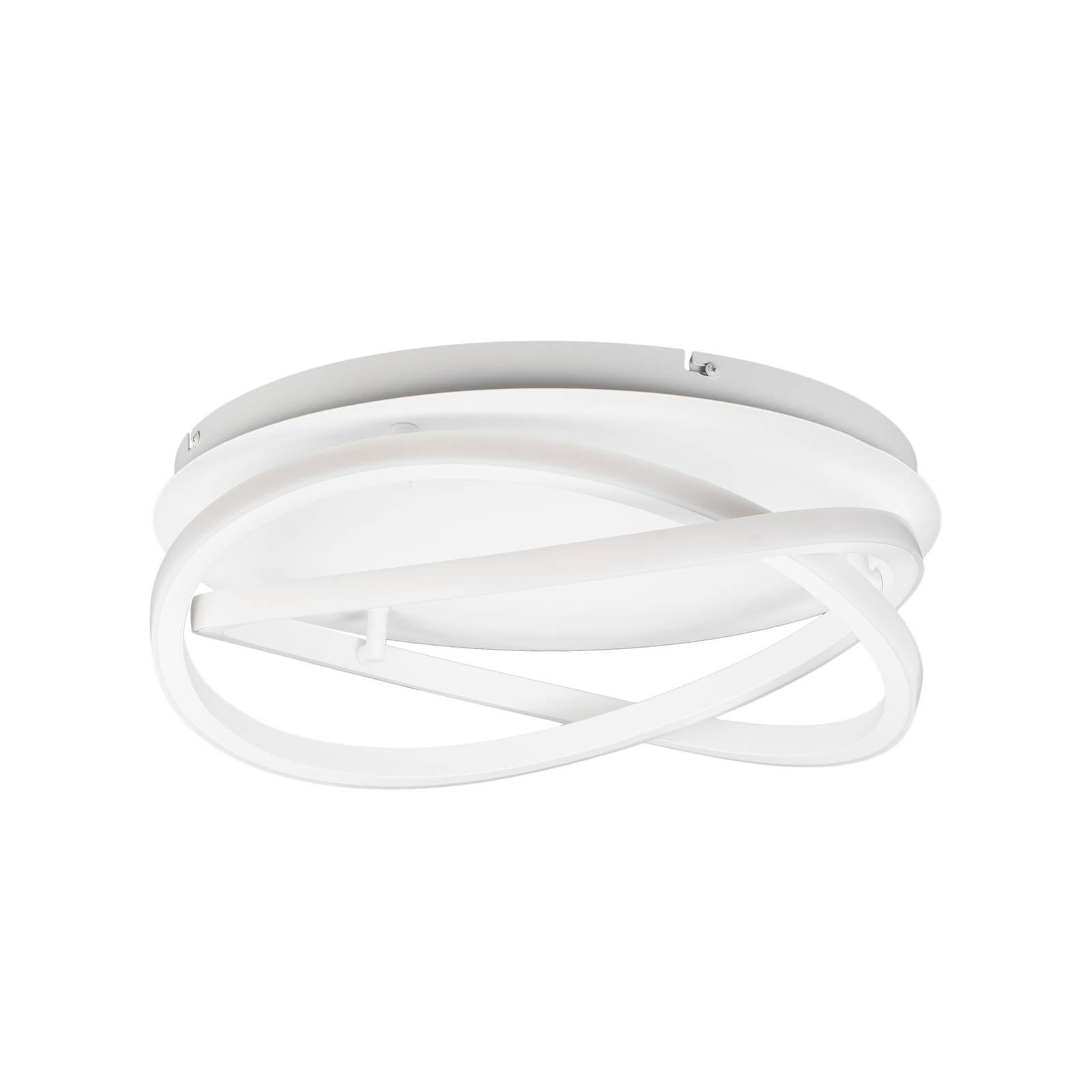 Lucande Deckenleuchten Aldric, LED, Metall, Weiß warmweiß IP20, LED 36 W gesamt, warmweiß