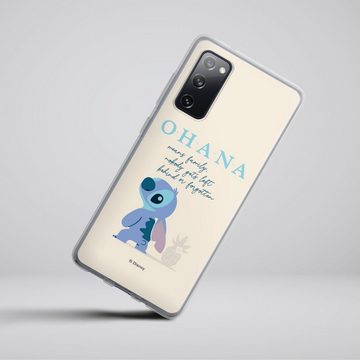 DeinDesign Handyhülle Lilo & Stitch Offizielles Lizenzprodukt Disney Ohana Stitch, Samsung Galaxy S20 FE Silikon Hülle Bumper Case Handy Schutzhülle
