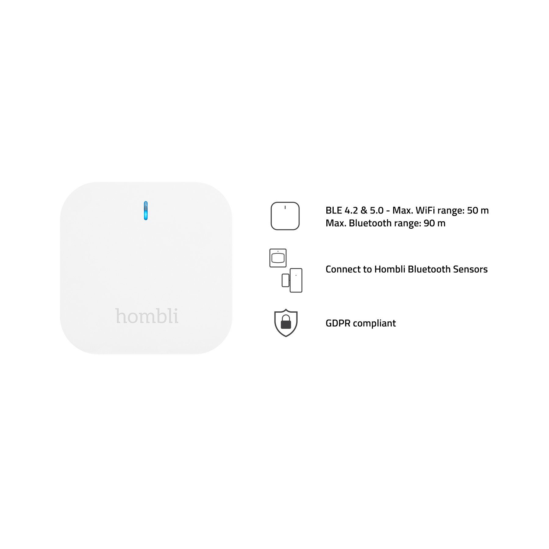 Smart Hombli Bluetooth Smart-Home-Zubehör Bridge Weiß