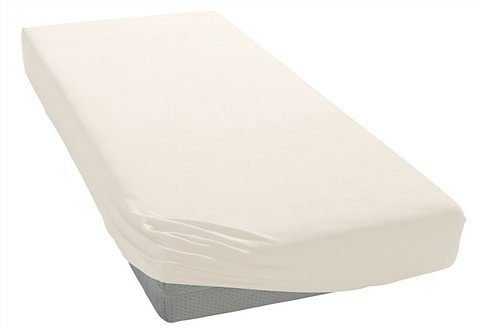 Spannbettlaken Jersey-Elasthan deluxe, Jersey-Elasthan, Stück), Wasserbetten bellana, (1 Boxspringbetten creme rundum, Gummizug: für Standardmatratzen, und