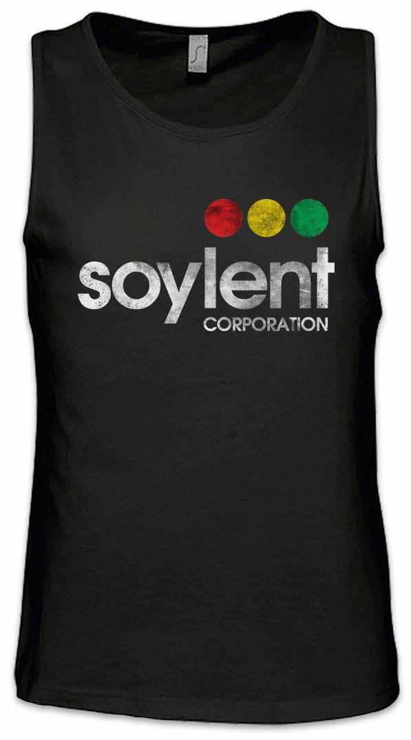 Tanktop Soylent Corporation Ärmelloses T-Shirt Green Firma Company Sign Logo