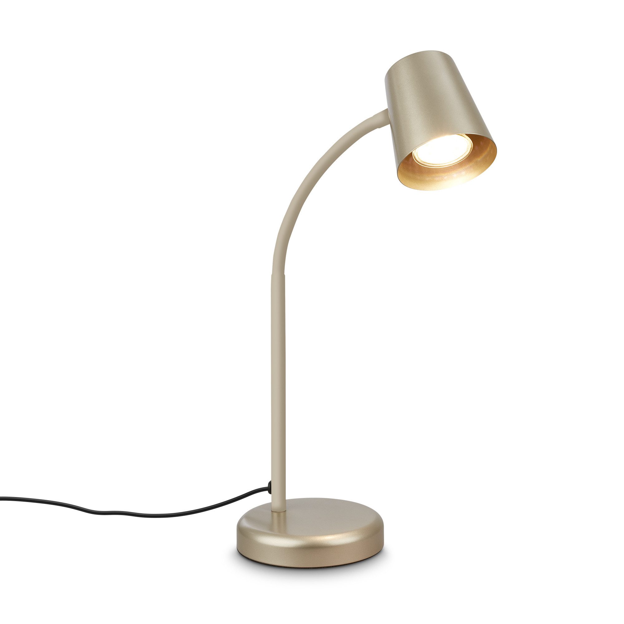 Briloner Leuchten Tischleuchte LED Tischlampe Bürolampe Homeoffice Schreibtischlampe Kinderzimmer, ohne Leuchtmittel, 2700K - Extra - Warmweiß