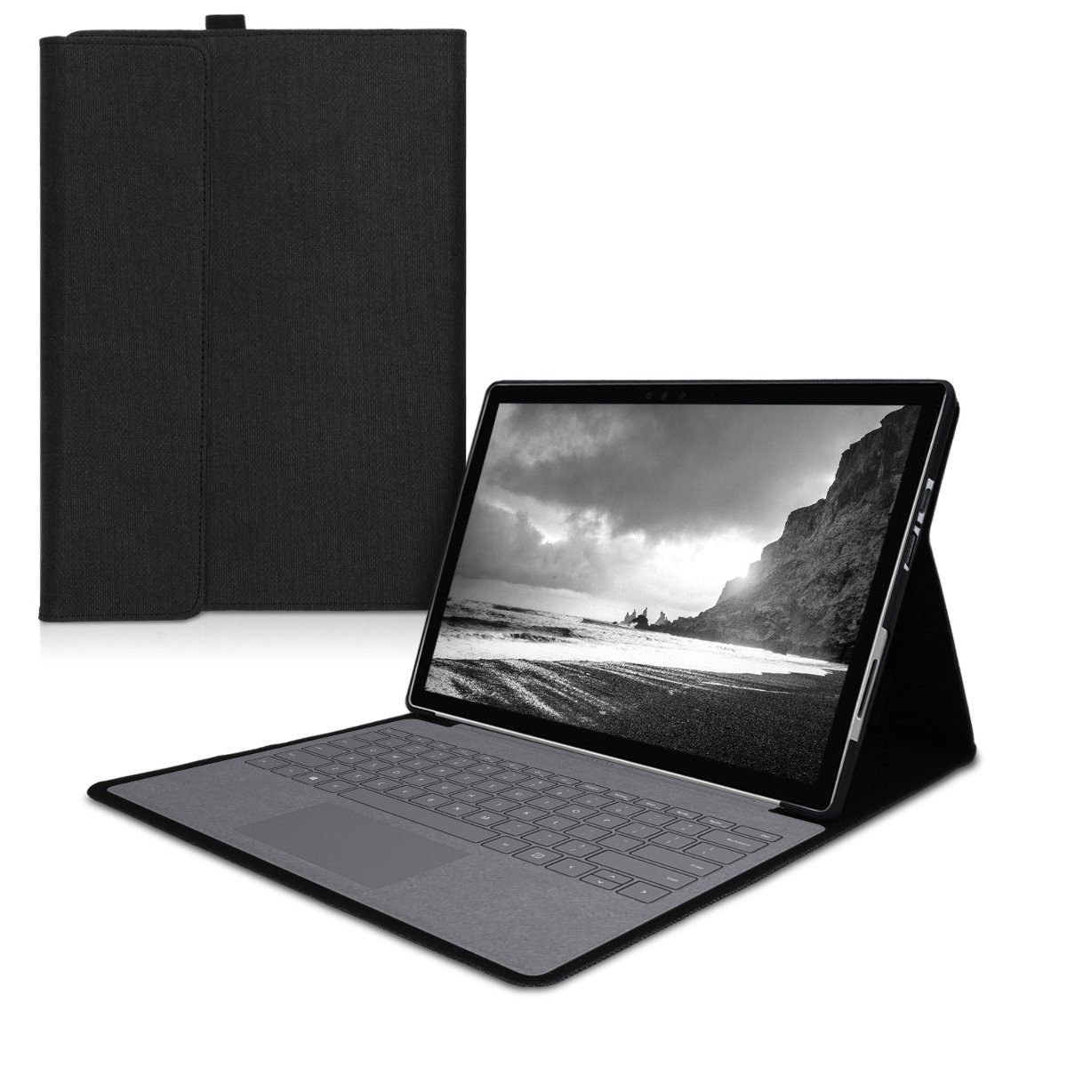 kwmobile Tablet-Hülle Hülle für Microsoft Surface Pro 7, Type Cover  kompatibel - Stoff Tablet Cover