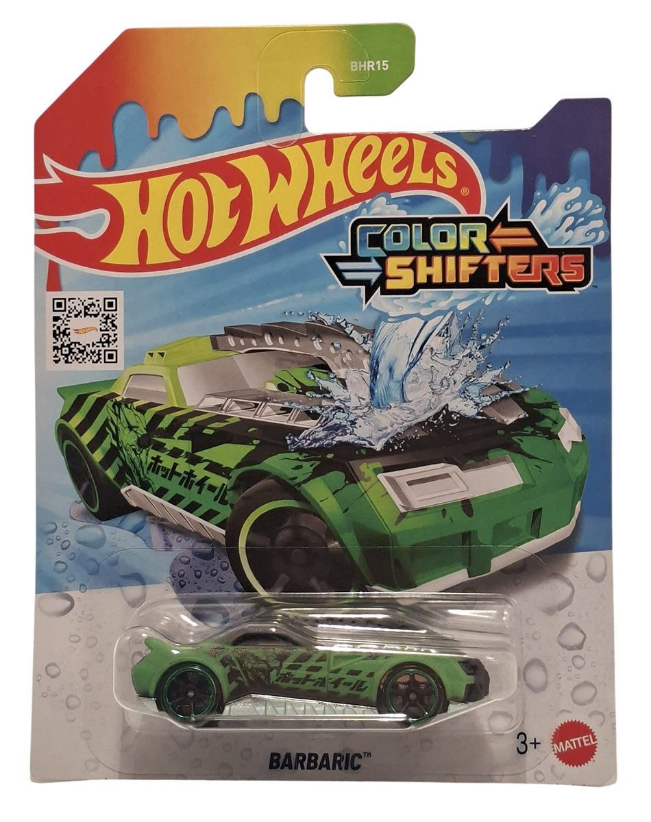 Hot Wheels Spielzeug-Auto Hot Wheels Color Shifters Barbaric Sportwagen mit Farbwechselfunktion