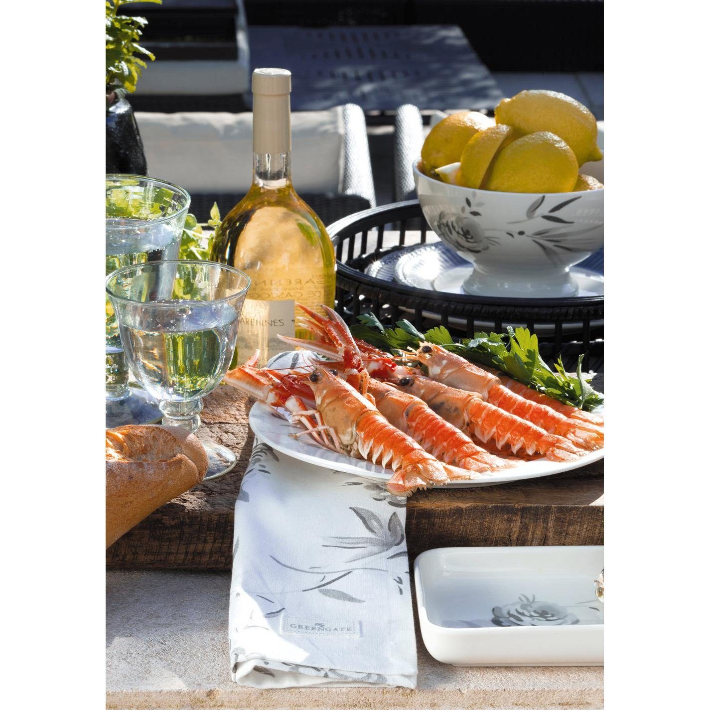 Greengate Tablett Tablett Aslaug White (Klein)