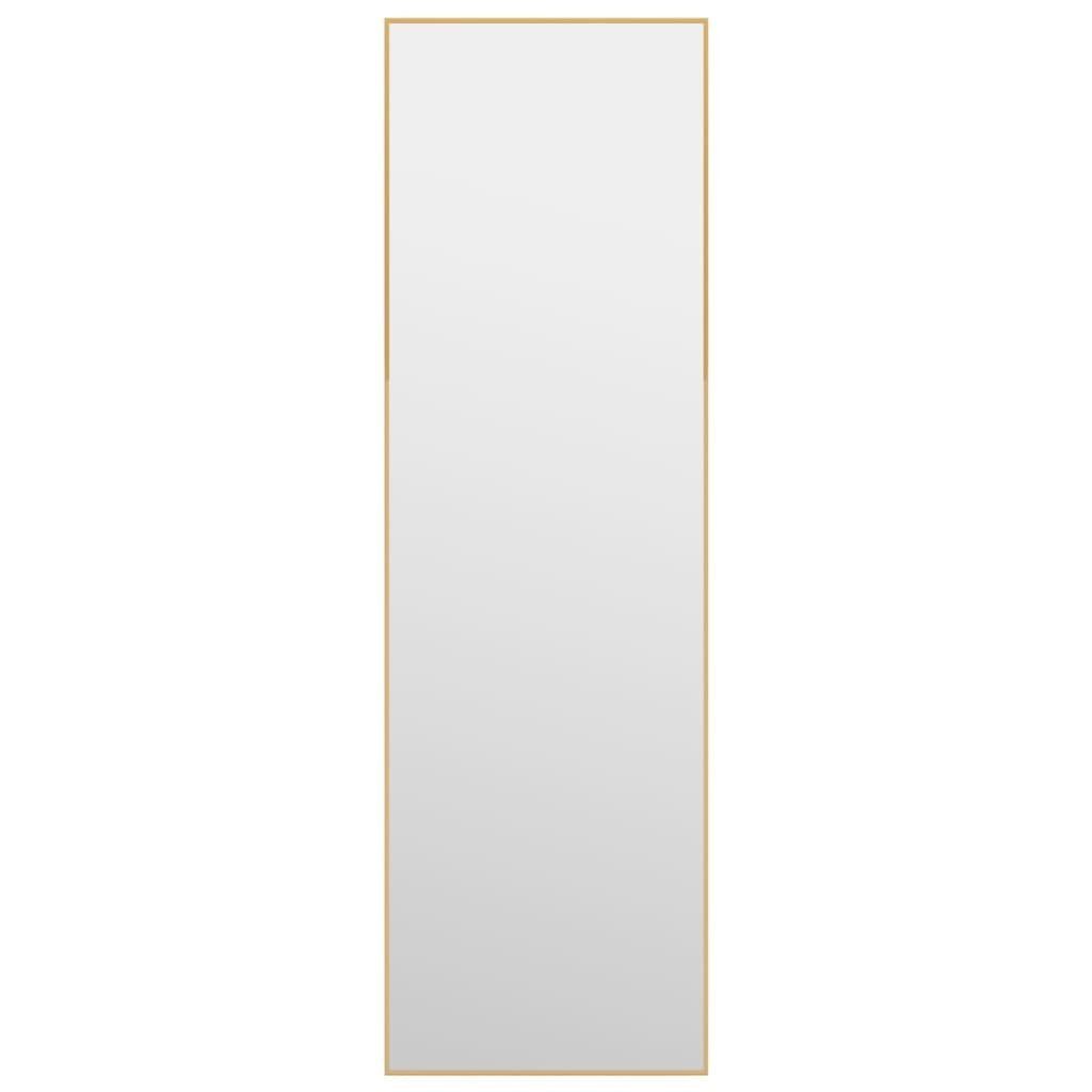vidaXL Spiegel Türspiegel Golden 30x100 cm Glas und Aluminium Wandspiegel B günstig online kaufen