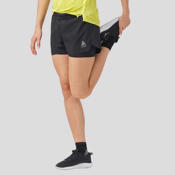 Odlo Trainingsshorts Damen Laufshorts ZEROWEIGHT 3 2IN1 (1-tlg)