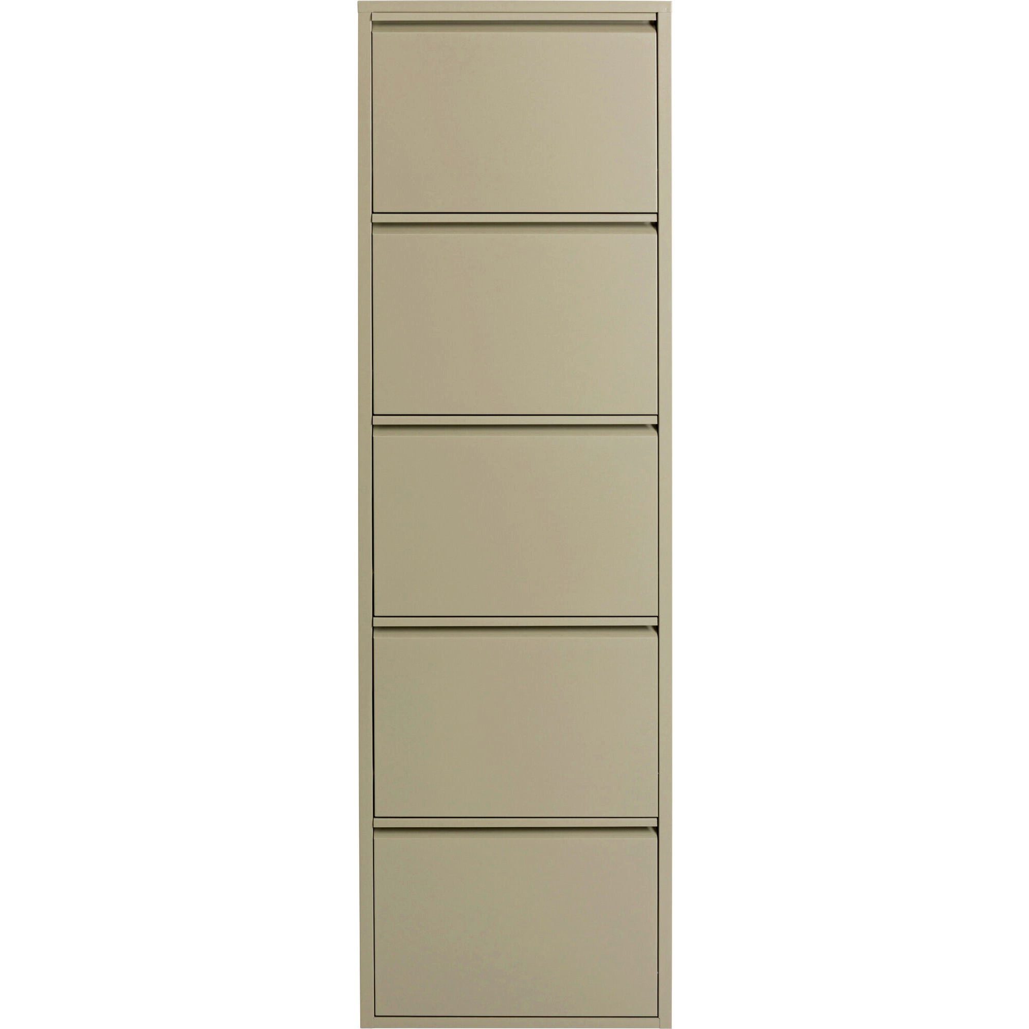 Kare Design Schuhschrank Caruso schmaler Schuhkipper mit 5 Klappen