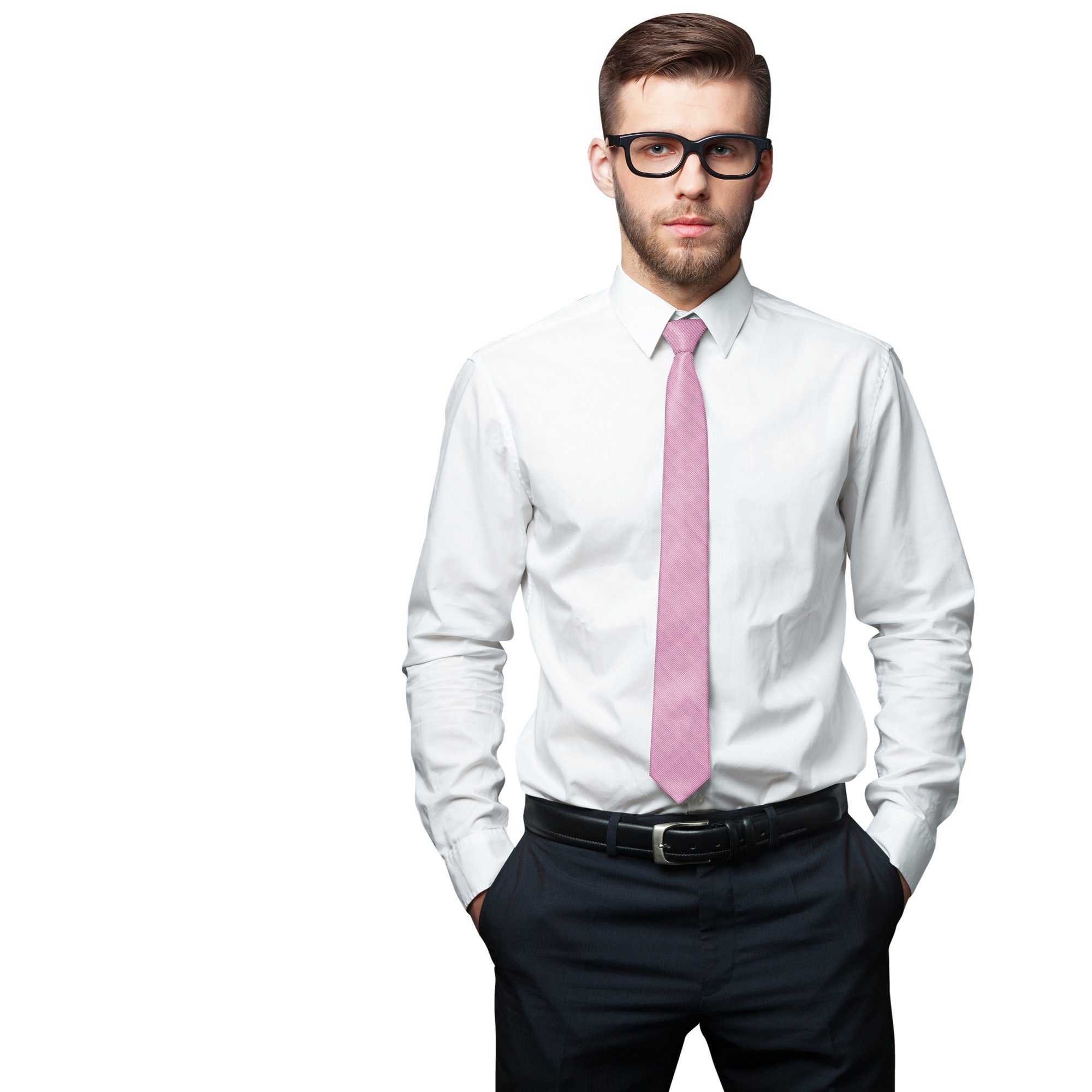 GASSANI Krawatte Schmale Männer Slim-Fit Gestreifte Uni Rips Rippen Herren-Krawatte (1-St., Feine Streifen, Businesskrawatte) Männer-Schlips, Seide-Touch, moderne 6cm oder 8cm Ripskrawatte
