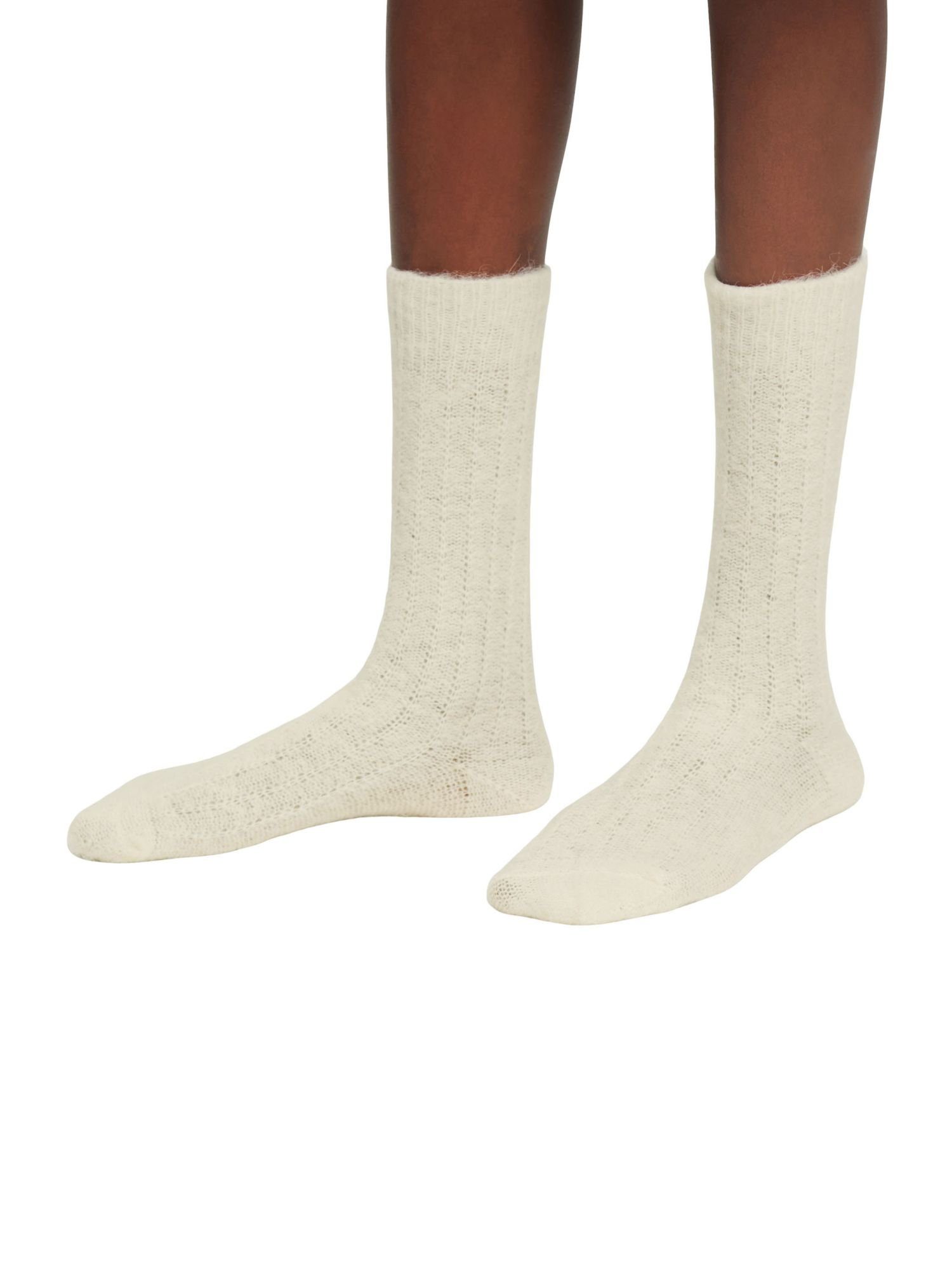 Esprit Socken Socken aus Wolle-Alpaka-Mix WHITE OFF