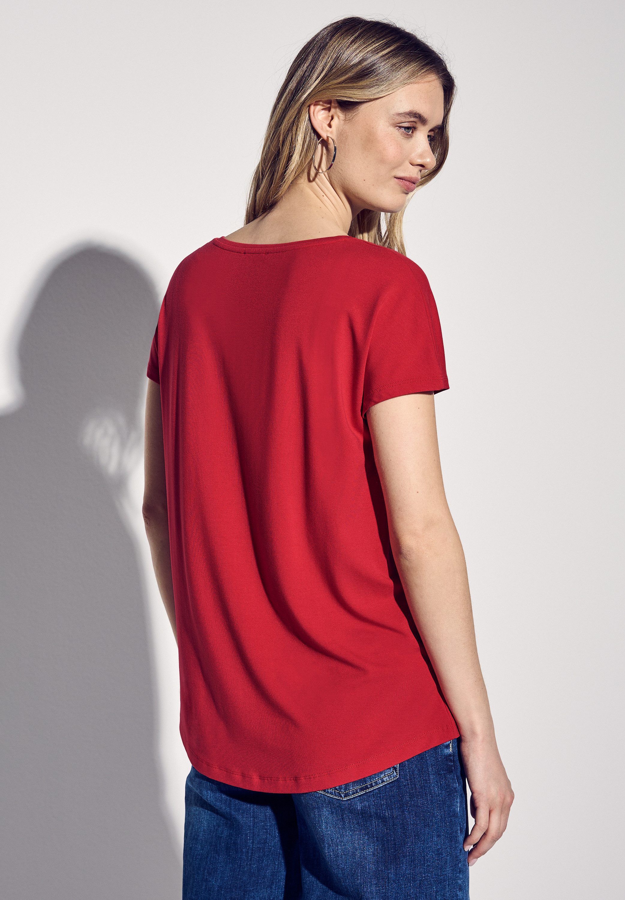 STREET ONE T-Shirt, mit U-Boot-Ausschnitt günstig online kaufen