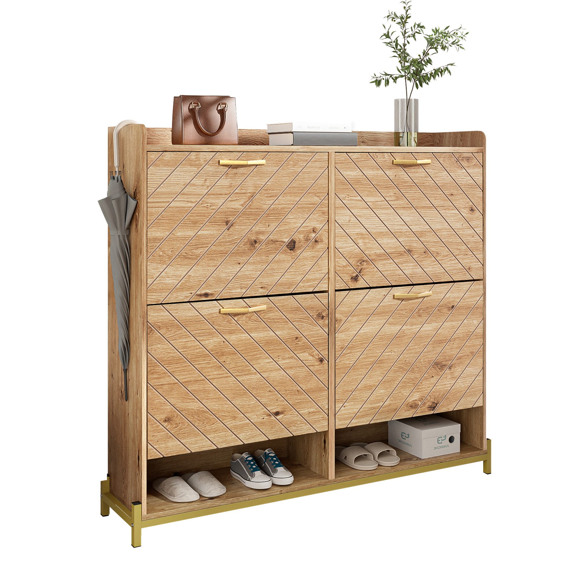 Refined Living Schuhschrank Schuhregal in Holzoptik, günstig online kaufen
