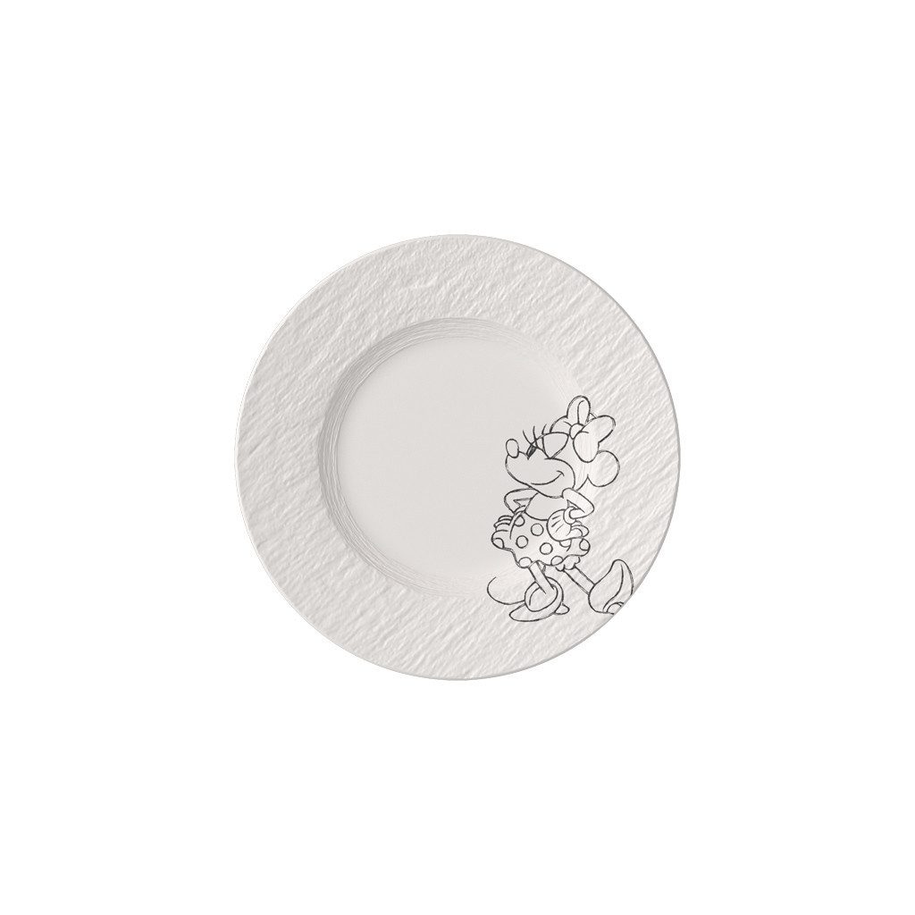 Villeroy & Boch Frühstücksteller Manufacture - Mickey Mouse, (1 St), Premium Porcelain, 1 Stck, mikrowellensicher,spülmaschinenfest, Made i