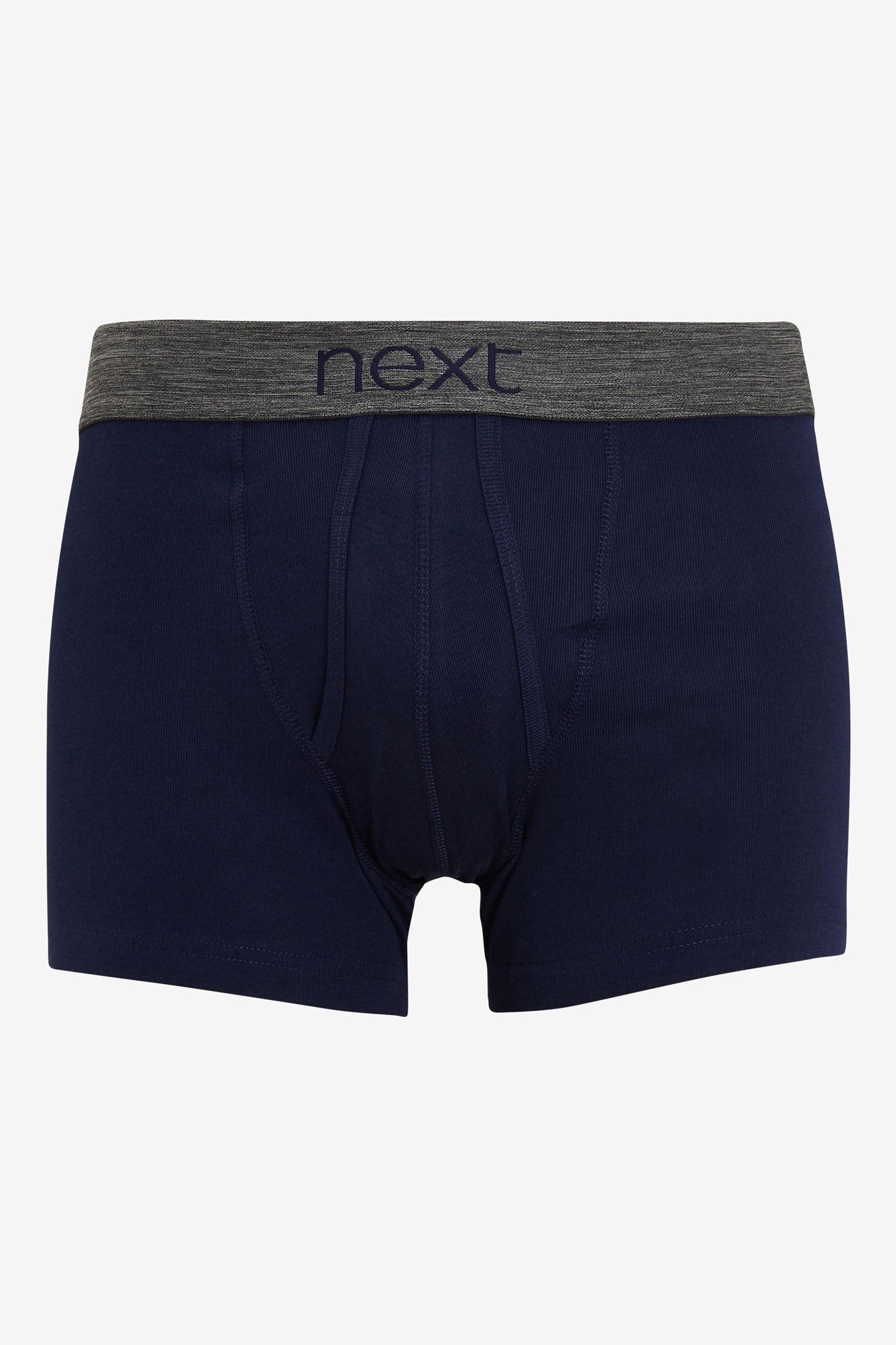 Baumwolle aus Boxer Unterhosen A-Naht (10-St) 10 Grey/Navy x Next reiner mit