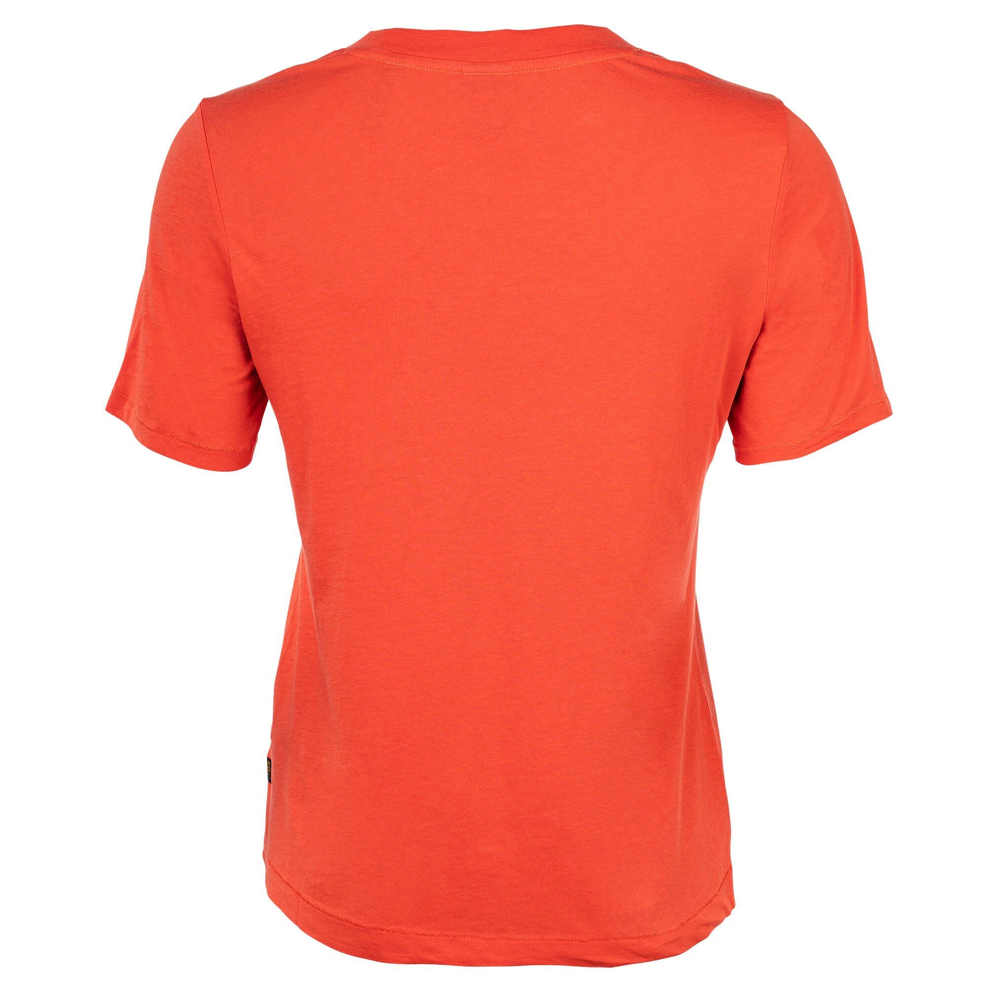 Label T-Shirt Fit RAW - Rot T-Shirt Regular Originals Damen G-Star