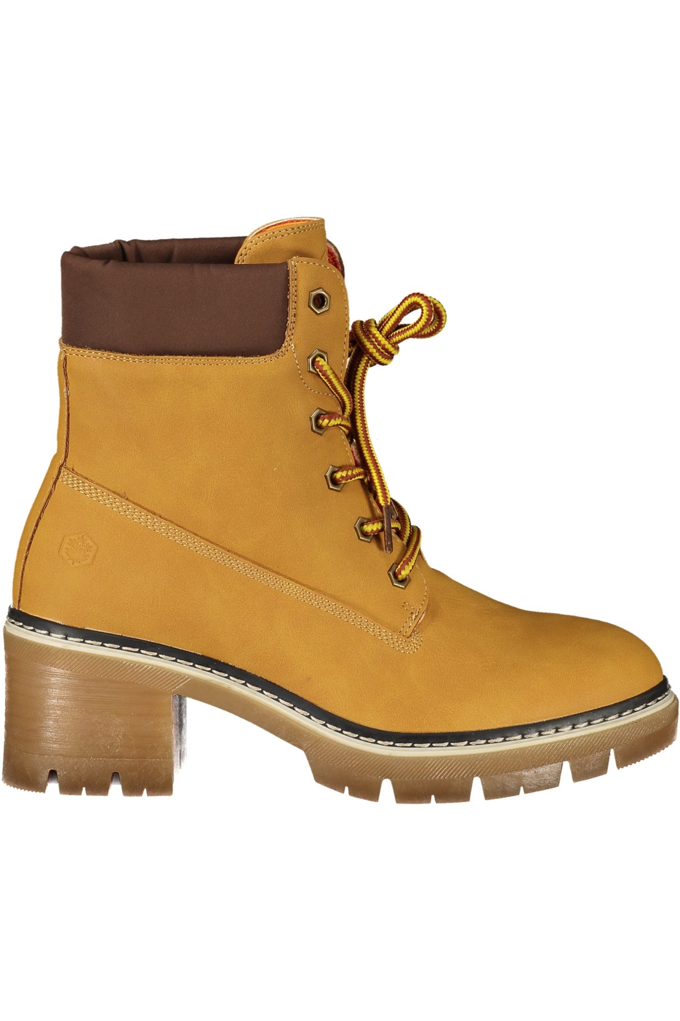 LUMBERJACK Stiefelette Damen Stiefelette Gelb Braun mit Absatz &