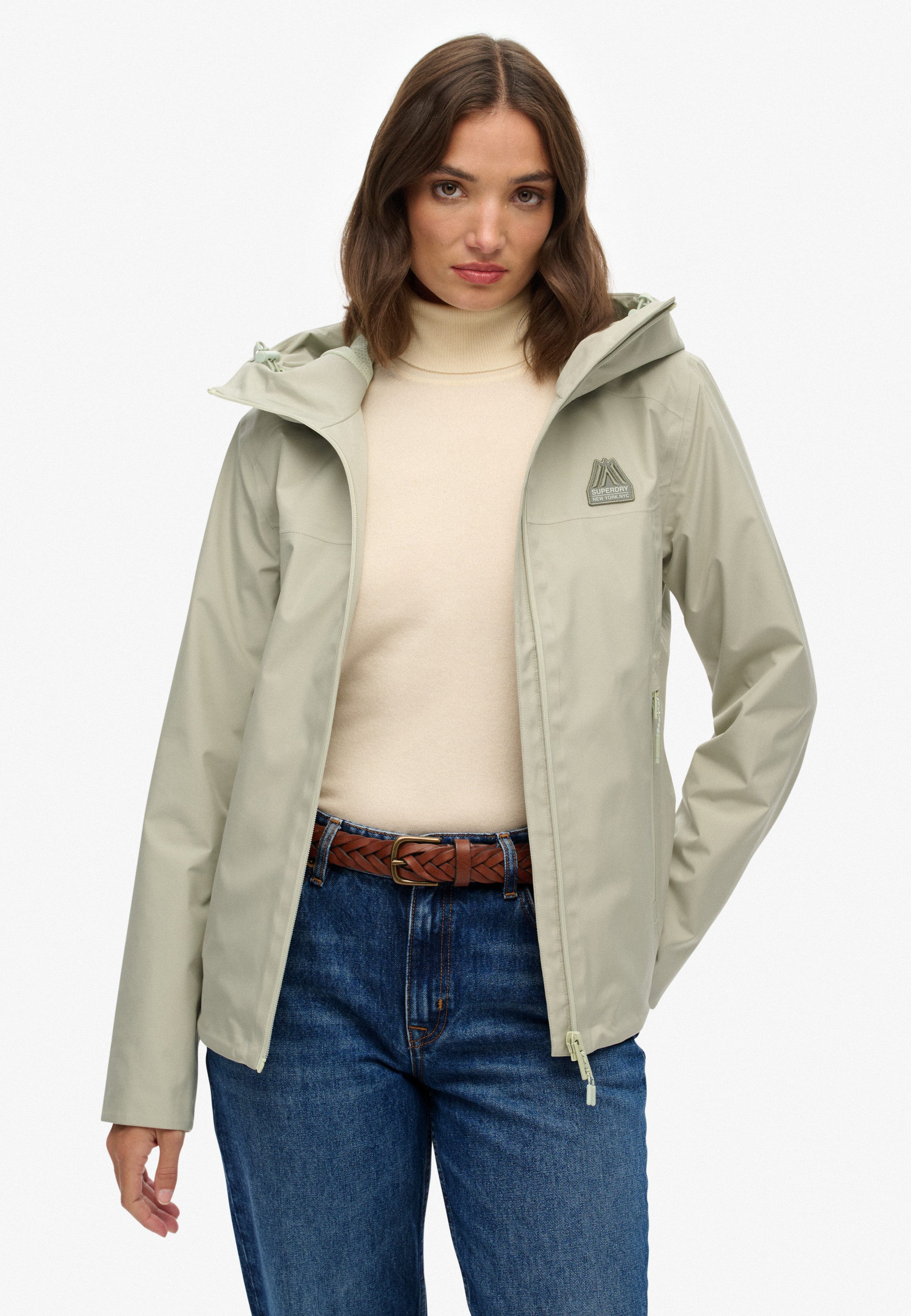 Superdry Outdoorjacke WATERPROOF JACKET Wasserdicht (Säule wird nachgereich günstig online kaufen