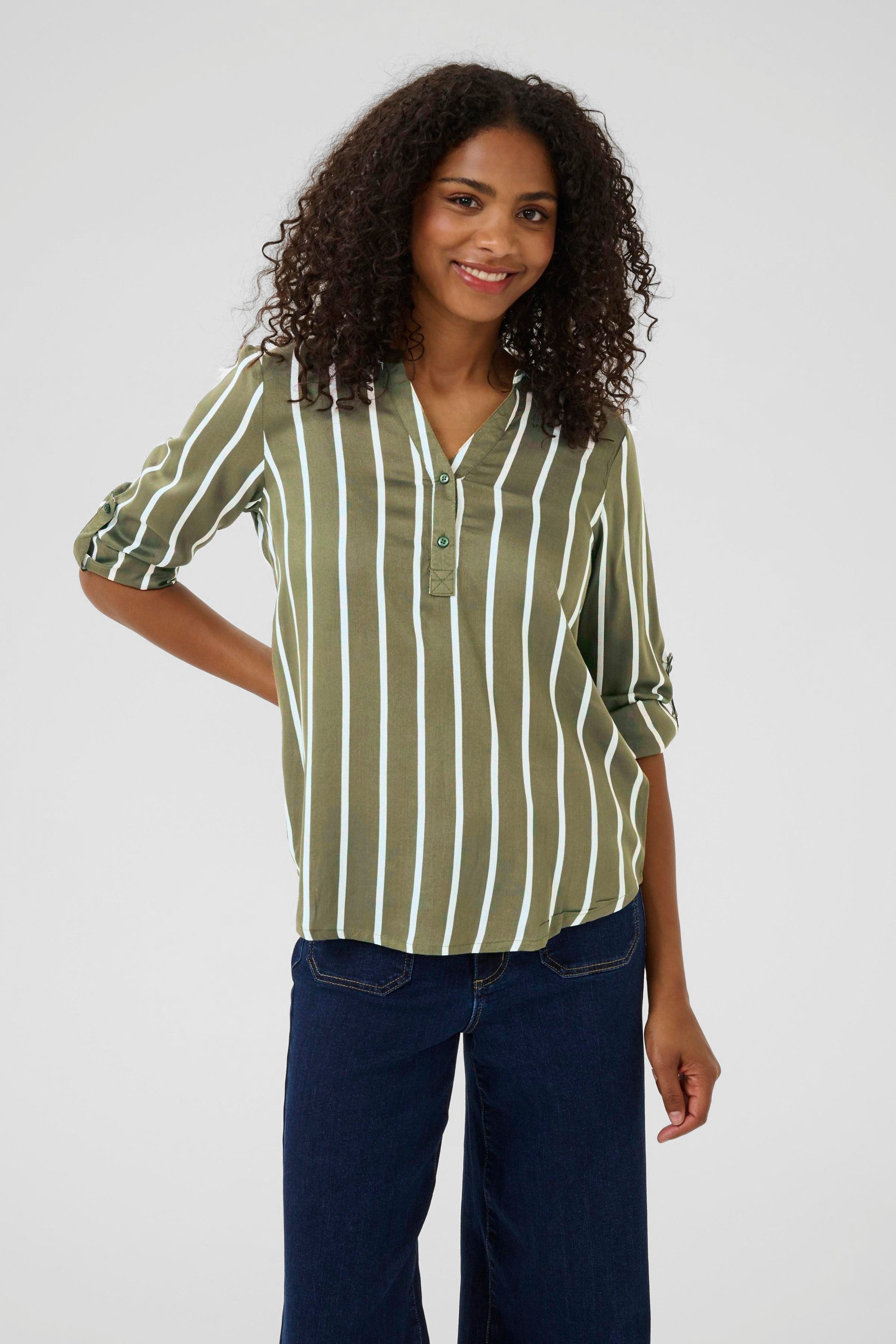 KAFFE Langarmbluse Langarm-Bluse KAstridy günstig online kaufen