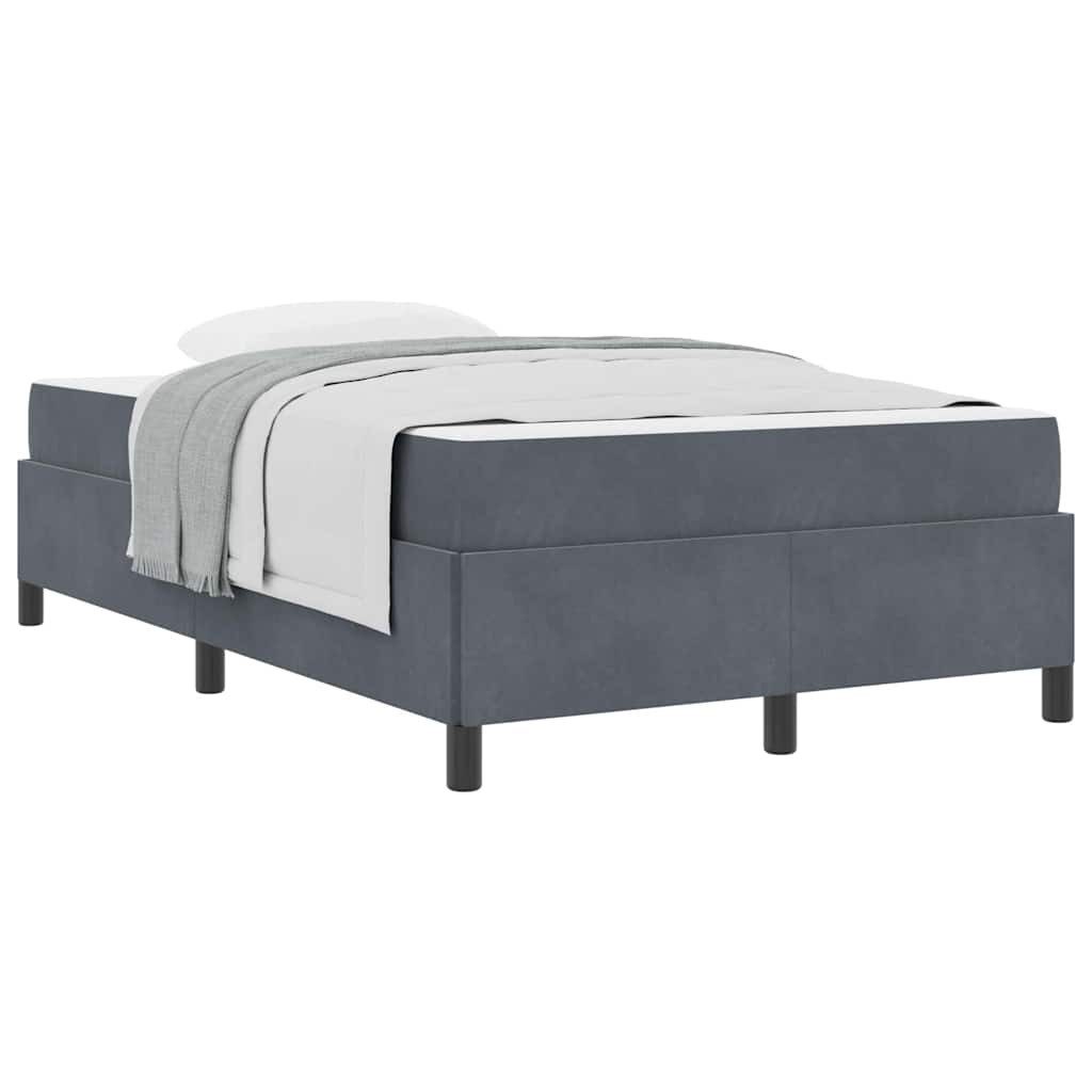 vidaXL Bett Bettgestell Dunkelgrau und Grau günstig online kaufen