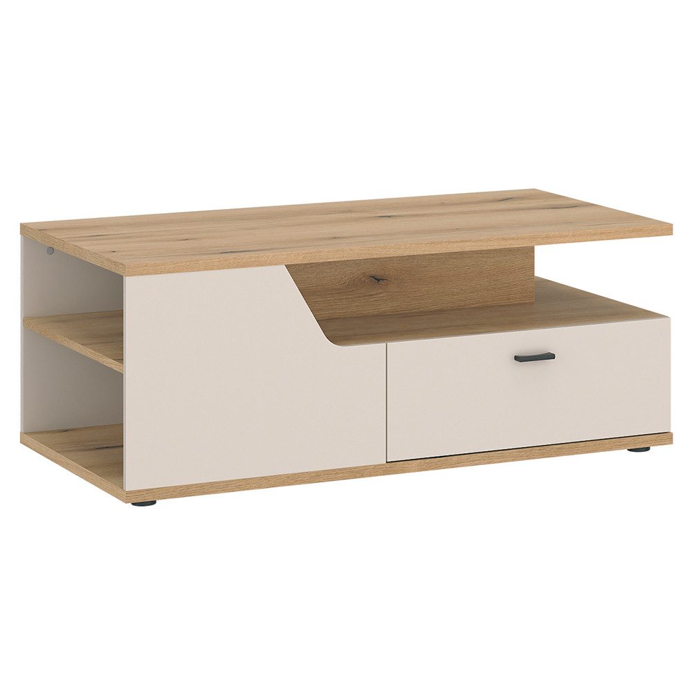 Lomadox Couchtisch CARMONA-129, in Kaschmir & Eiche