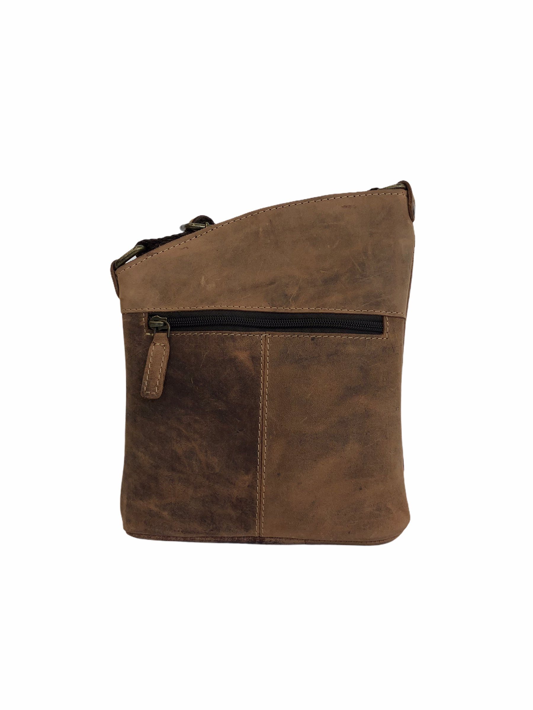 Bayern Bag Handtasche B1594, Ledertasche Umhängetasche Crossbody Bag