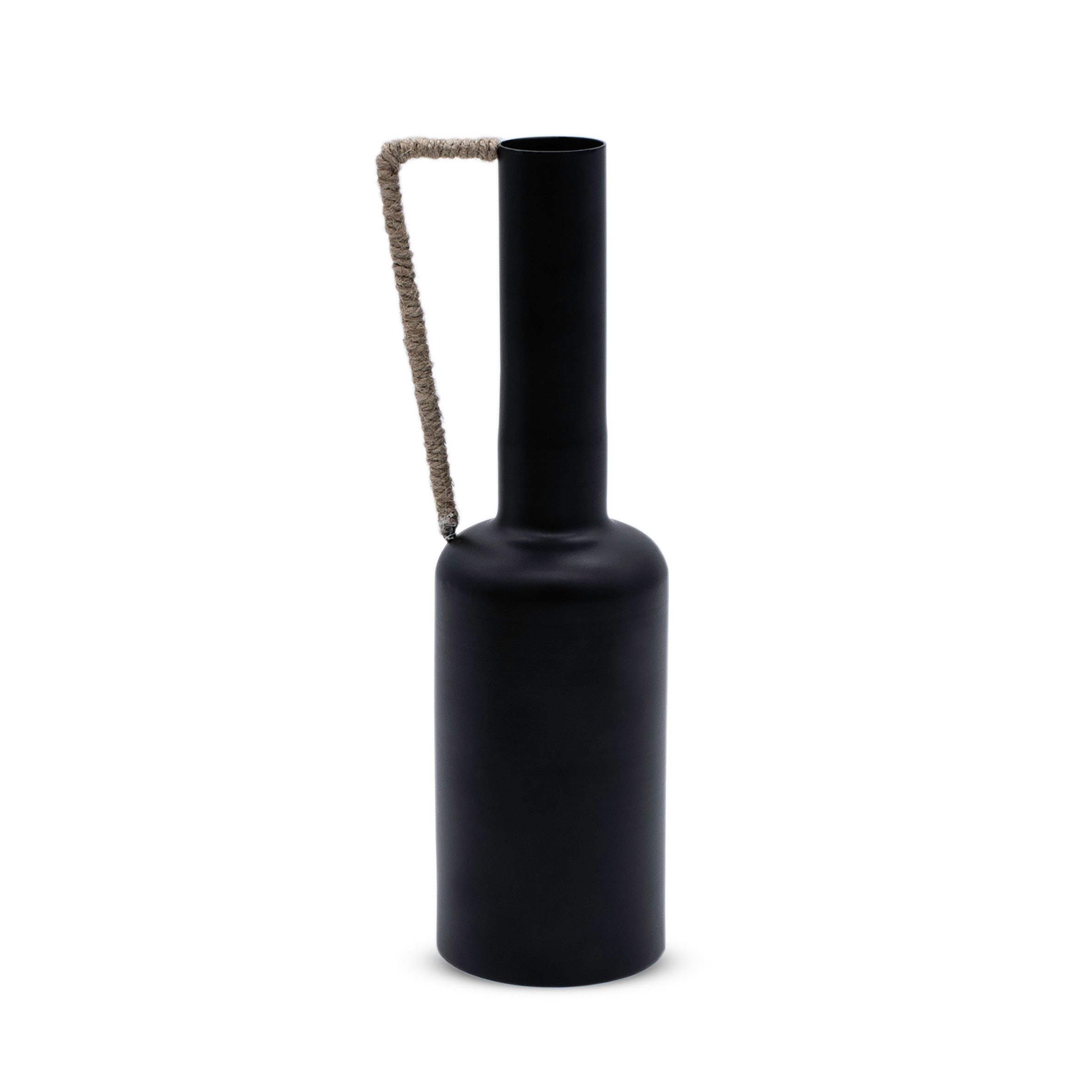 Spetebo Dekovase Metall Blumenvase AMANDA schwarz günstig online kaufen