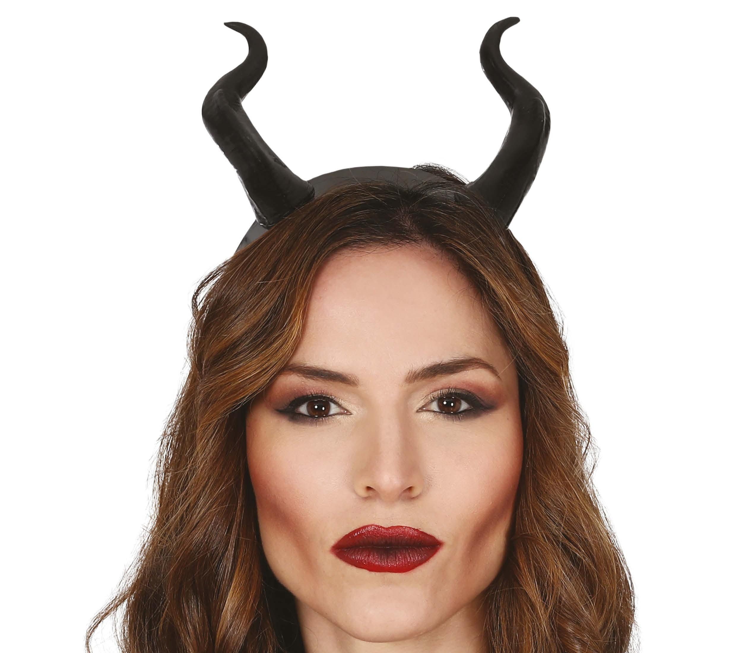 Fiestas Guirca Kostüm, Dämonische Hörner Stirnreif Halloween Teufel Kostüm Fantasy Haarrei