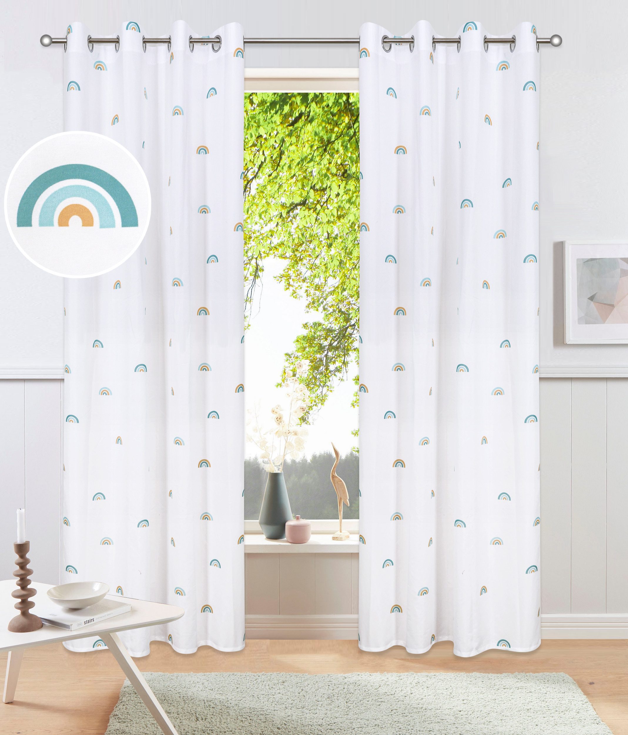 my home Gardine Elyna (1 St), Ösen, halbtransparent günstig online kaufen