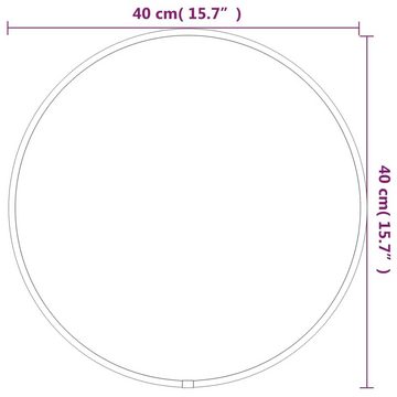 furnicato Wandspiegel Silbern Ø 40 cm Rund