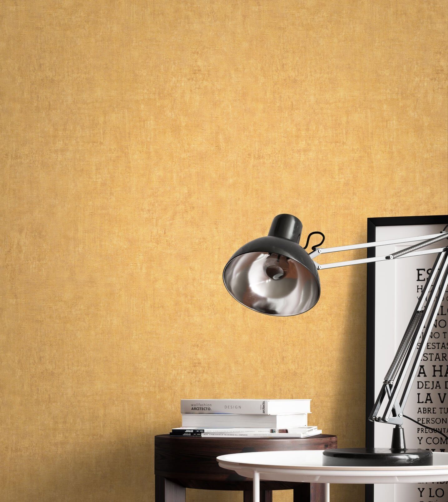 Newroom Vliestapete, Gelb Tapete Modern Unifarbe günstig online kaufen