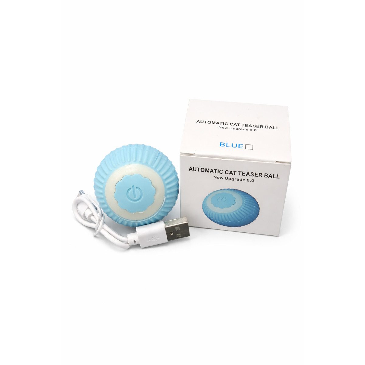 R2 Invest Tierball Selbstbewegender Katzenball 4 cm mit Motor und Lichtfunktion