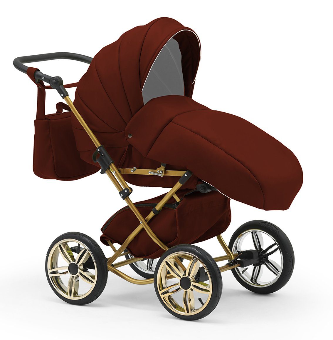 Designs in - babies-on-wheels Teile Kombi-Kinderwagen 10 in 3 1 13 Autositz Sorento - inkl. Bordeaux