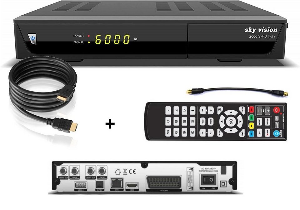 Sky Vision 2000 S-hd Twin Bedienungsanleitung Deutsch Sky Vision sky vision 2000 HD Digitaler Satelliten Receiver mit Twin