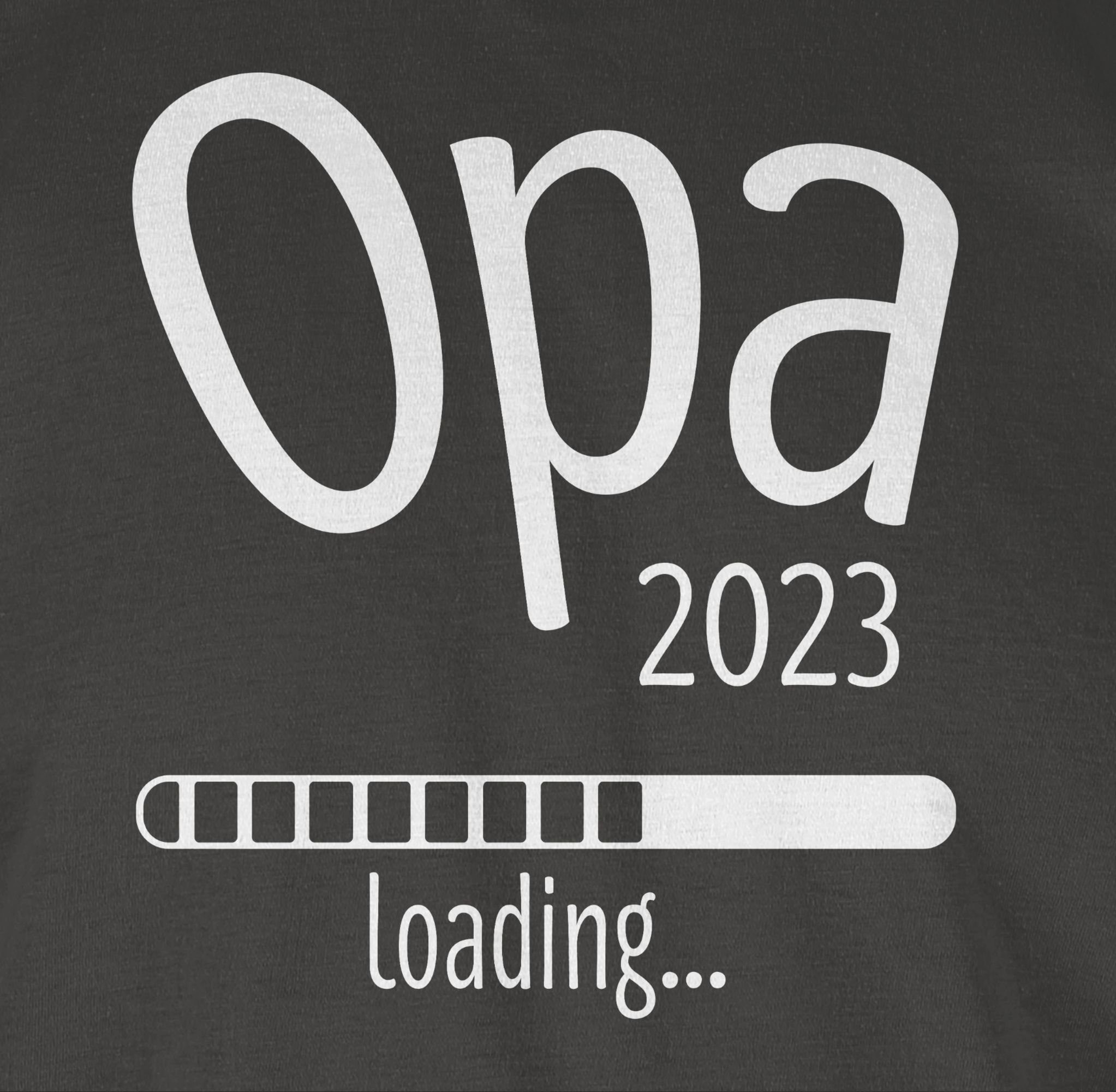 Shirtracer T-Shirt Opa loading 3 2023 Geschenke Opa Dunkelgrau