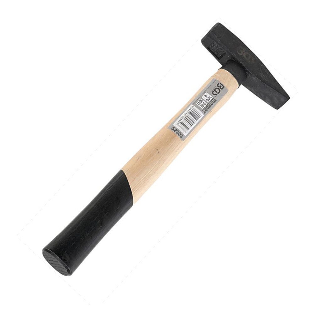 BGS Hammer Schlosserhammer, Hickory-Stiel, DIN 1041, 300 g