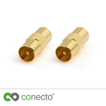 conecto conecto Antennen-Adapter, IEC-Stecker auf IEC-Stecker, Adapter zum SAT-Kabel